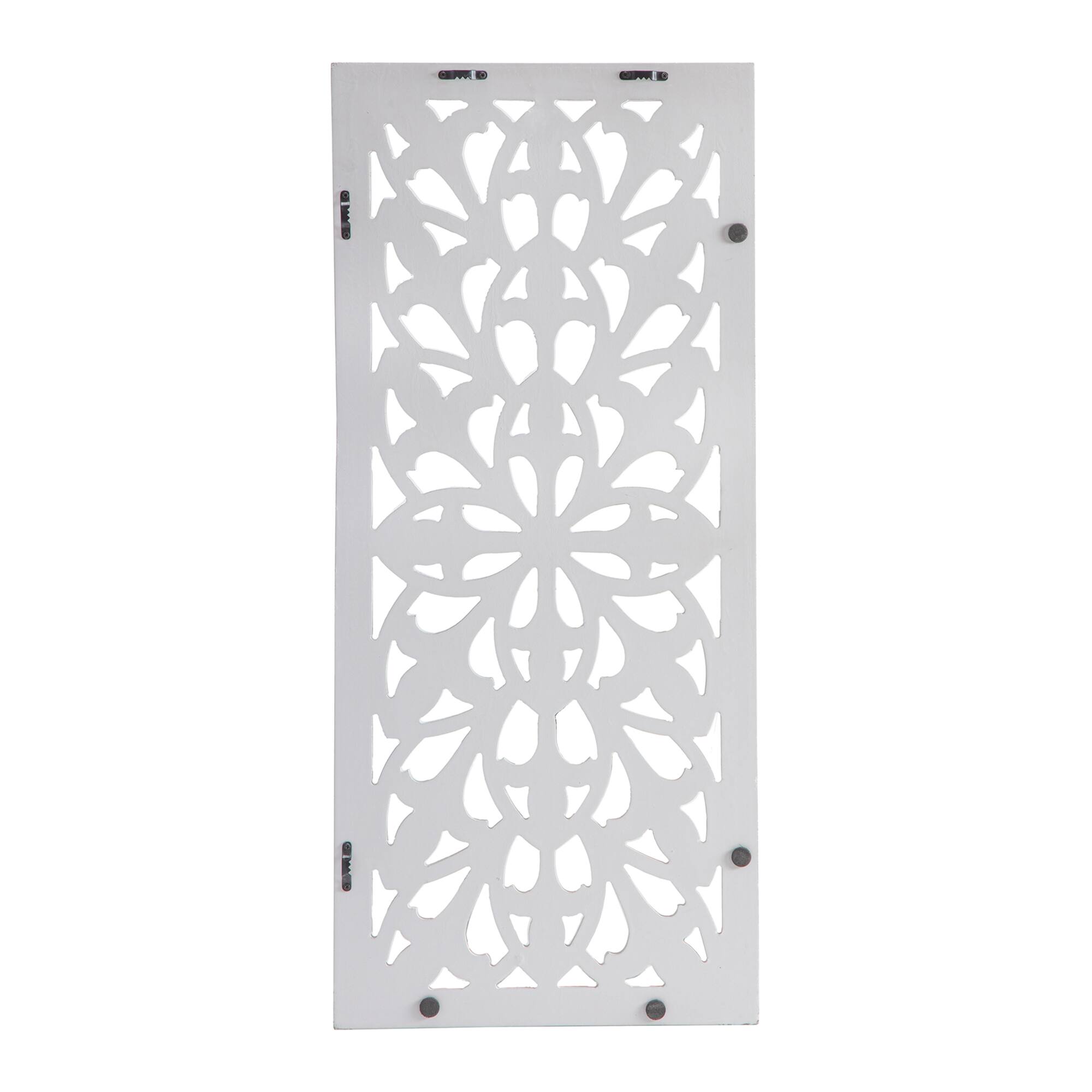 Habitat Augustus White Leaner Wood Wall Medallion